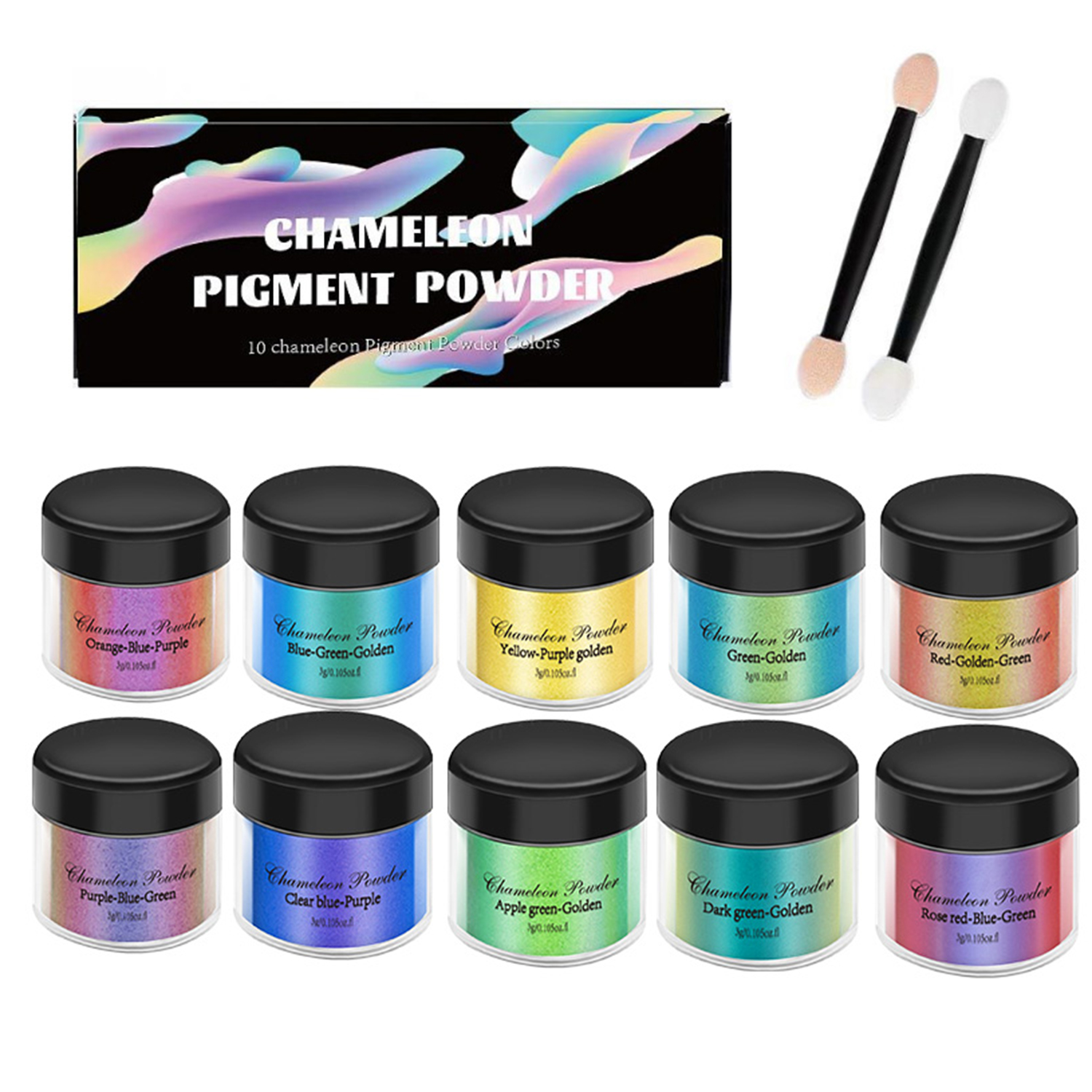 Jewelry Making Techniques - 10/20pcs Mirror Chameleons Pigment Set Pearl