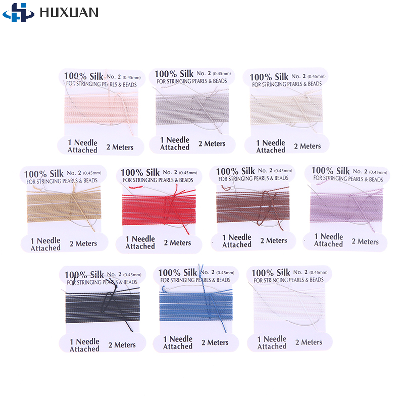 Jewelry Making Thread - 200cm 0.45mm Handmade Natural Silk Cord