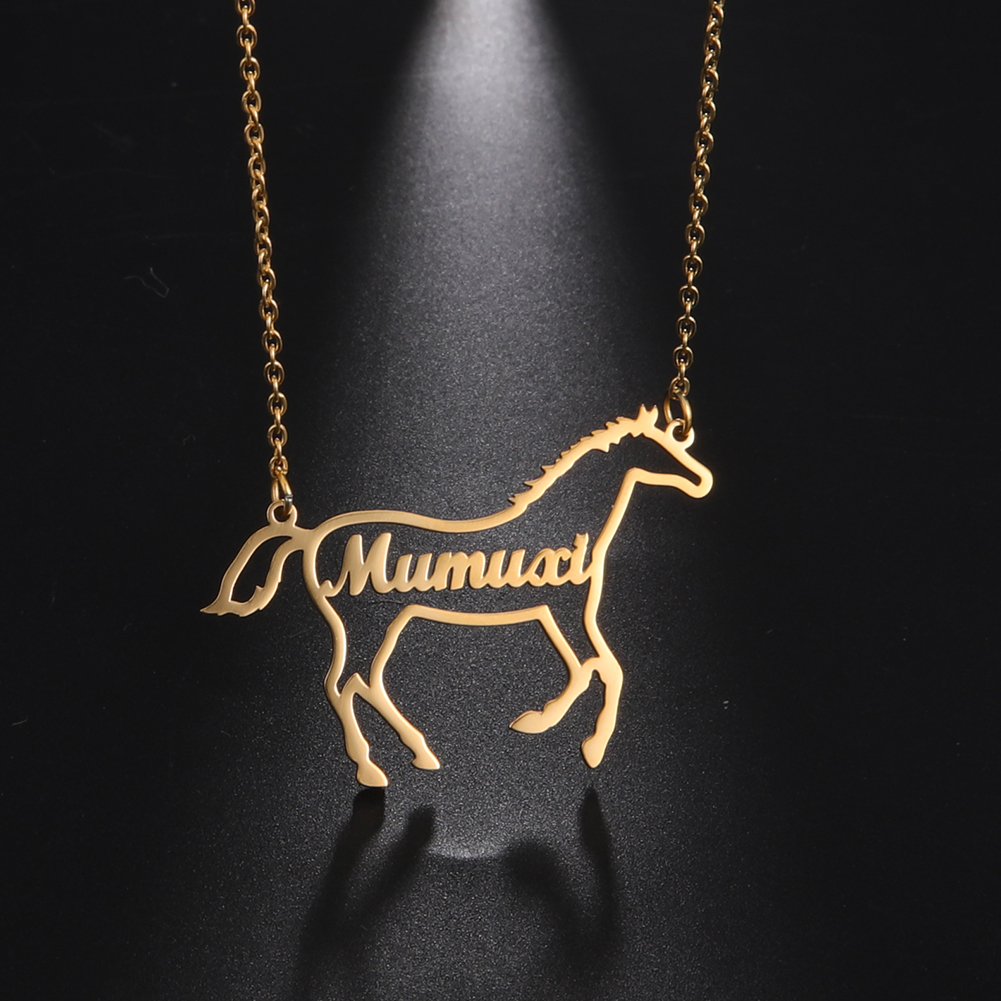 Jewelry Making For Kids - Custom Name Horse Necklace for Women