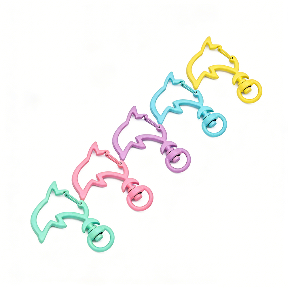 Jewelry Making Metal - 10pcs Candy Colors Metal Dolphin Snap