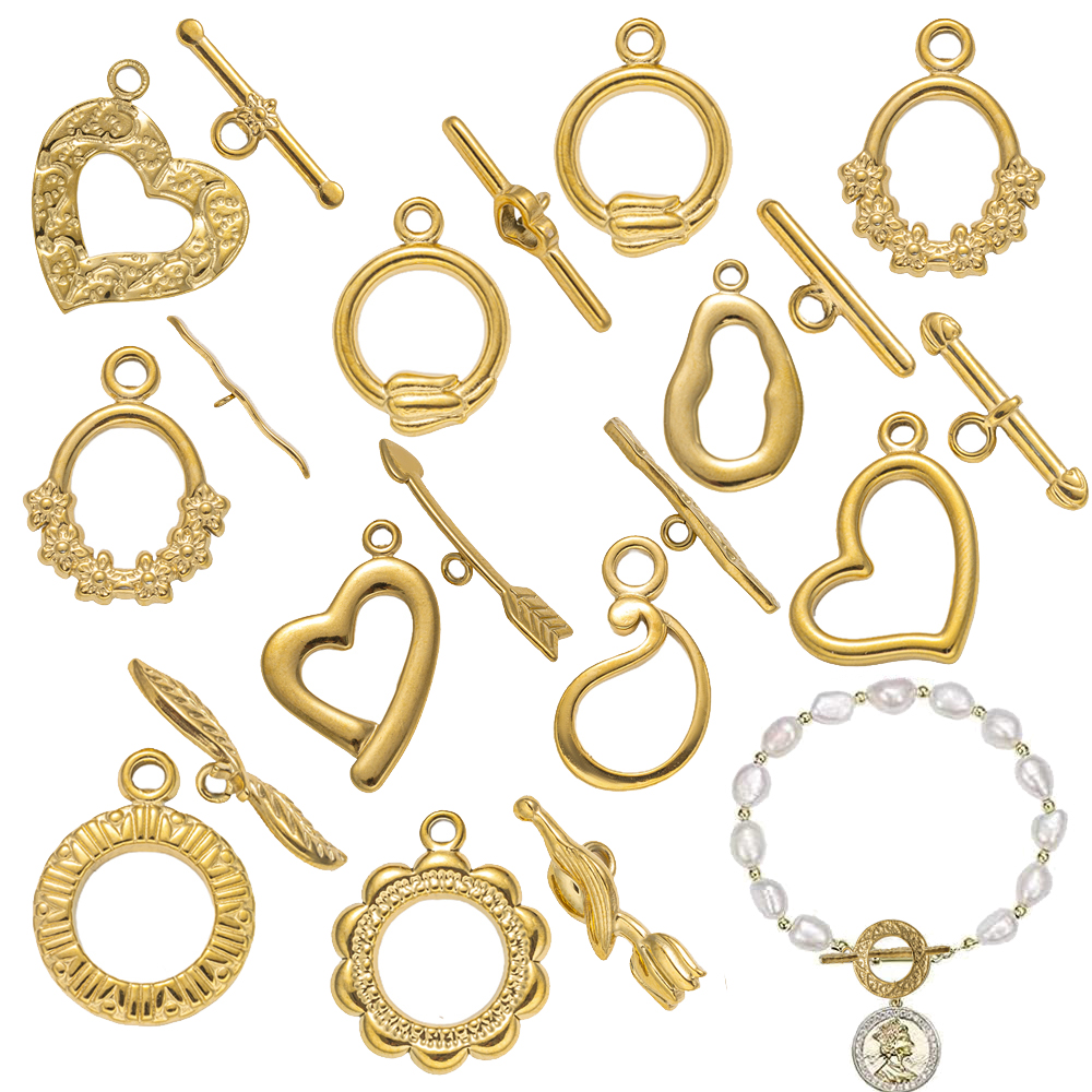Jewelry Making Set - 5 Sets Stainless Steel Toggle Clasp