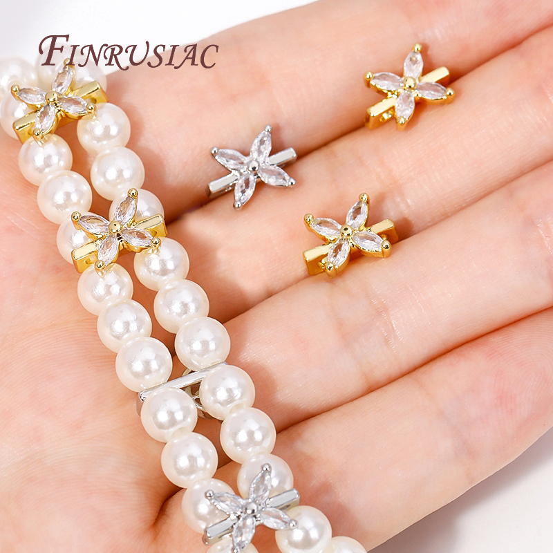 Jewelry Making Supplies Wholesale - 18K Gold Plated 2 Holes Bead
