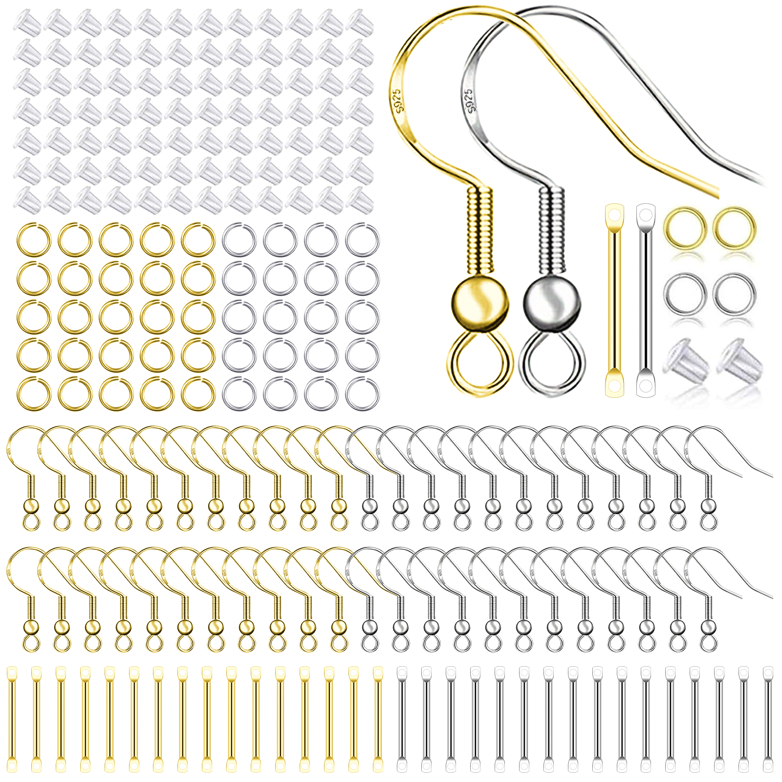 Jewelry Making Metal - 925 Silver/Gold Plated Earring Hooks for