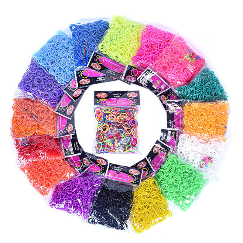 Jewelry Making Techniques - 600 pieces Colorful Rubber Band Bracelet