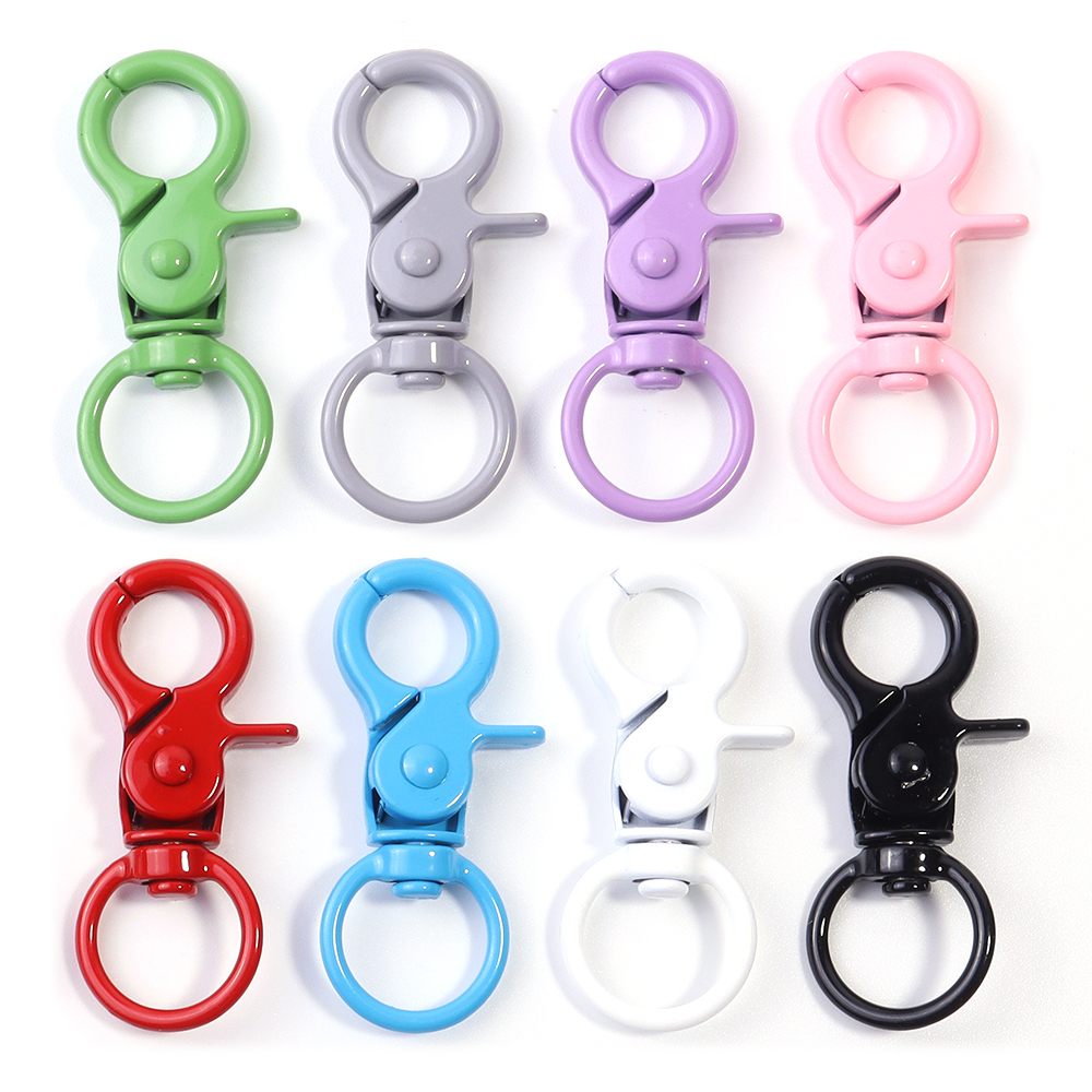 Jewelry Making Metal - 5Pcs/Lot Colorful Swivel Lobster Clasp Hooks