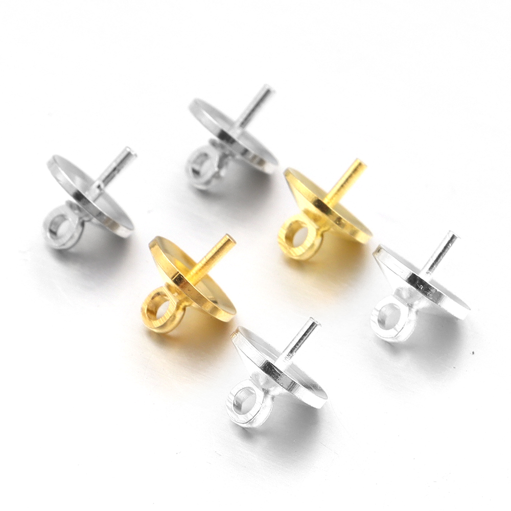 Jewelry Making Bead - 20-100pcs Brass Half hole Charms Eye