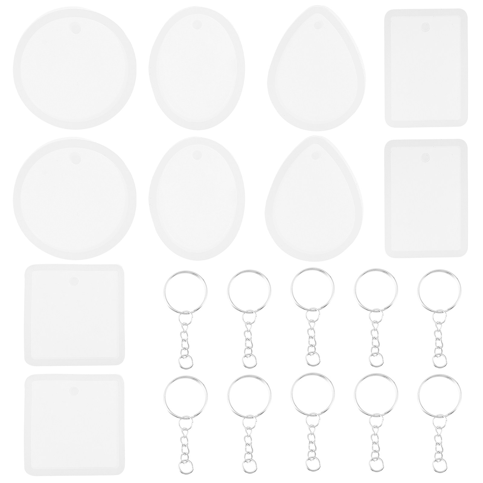 Resin Mold Jewelry - 10pcs Diy Keychain Pendant Charm Mold