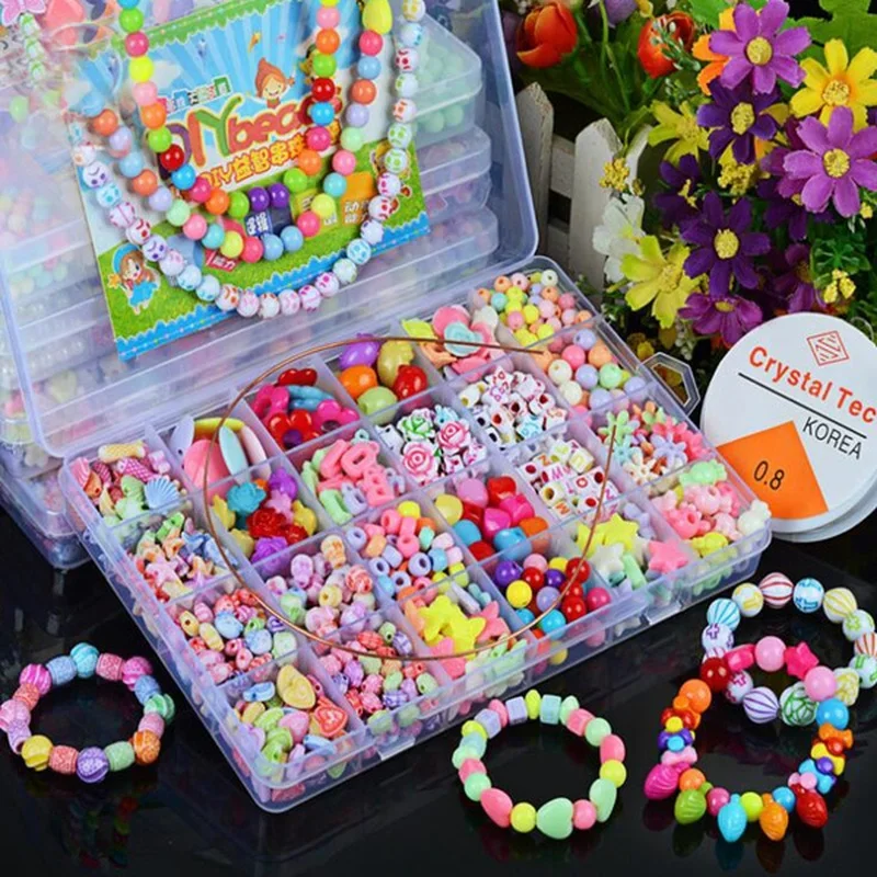 Jewelry Making For Kids - Girls DIY Bead Set Jewelry Making