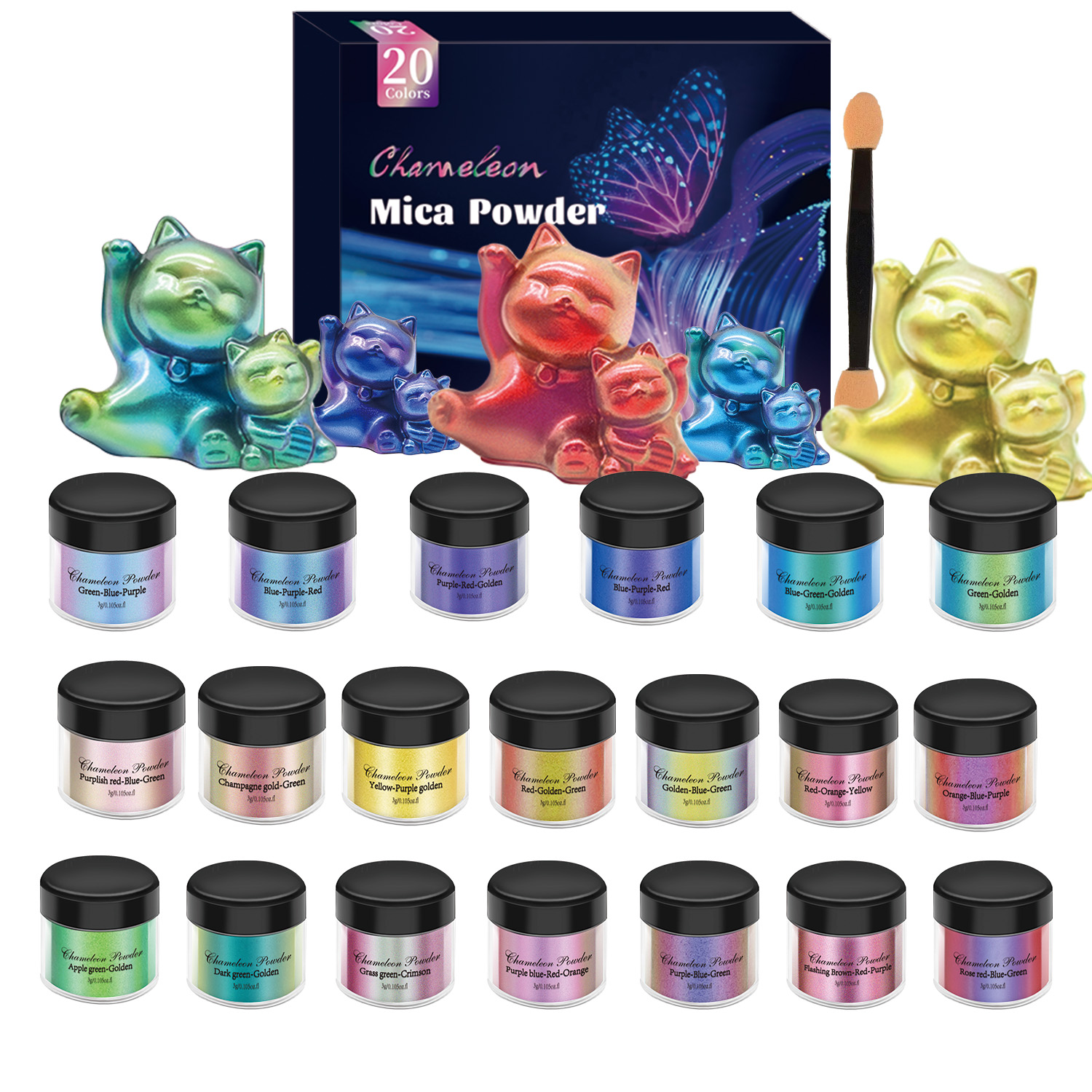 10/20pcs Mirror Chameleons Pig - đánh giá và giá Jewelry Making Techniques