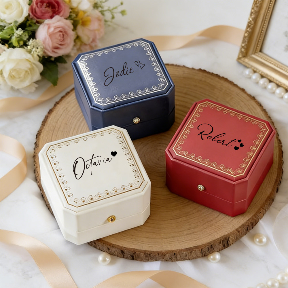Personalized Faux Leather Ring - đánh giá và giá Jewelry Making Box