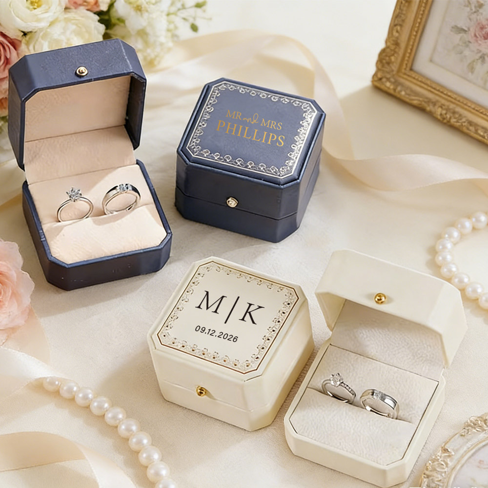 Personalized Faux Leather Ring - đánh giá và giá Jewelry Making Box