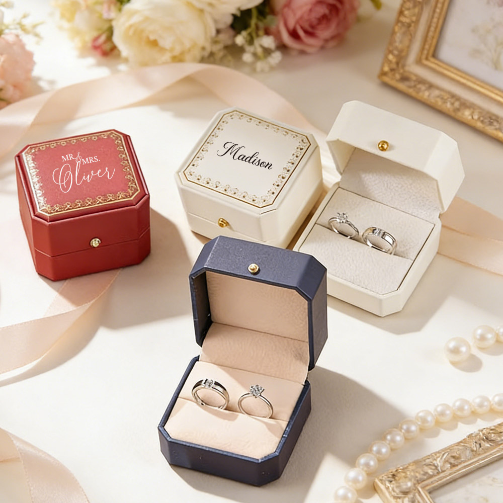 Personalized Faux Leather Ring - đánh giá và giá Jewelry Making Box