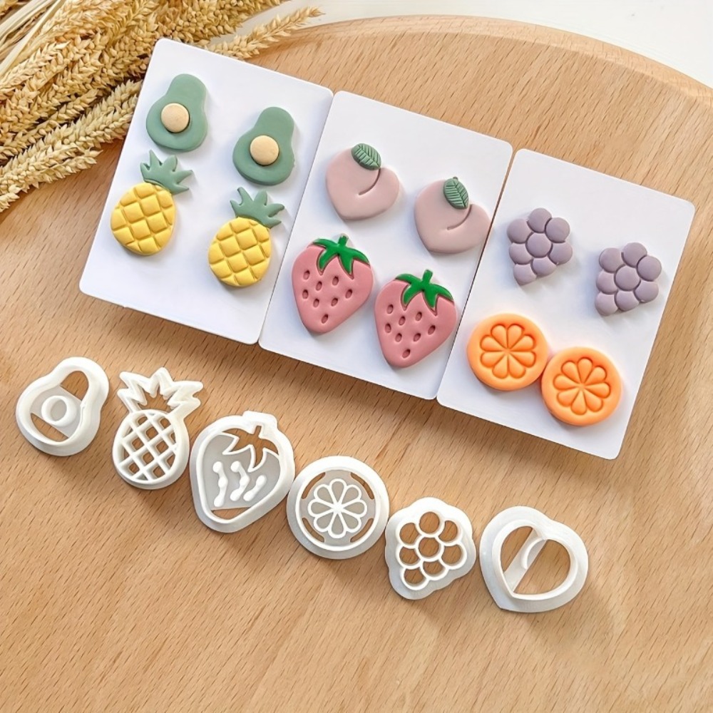 6Pcs Mini Fruit Clay Earring C - đánh giá và giá Jewelry Making Techniques