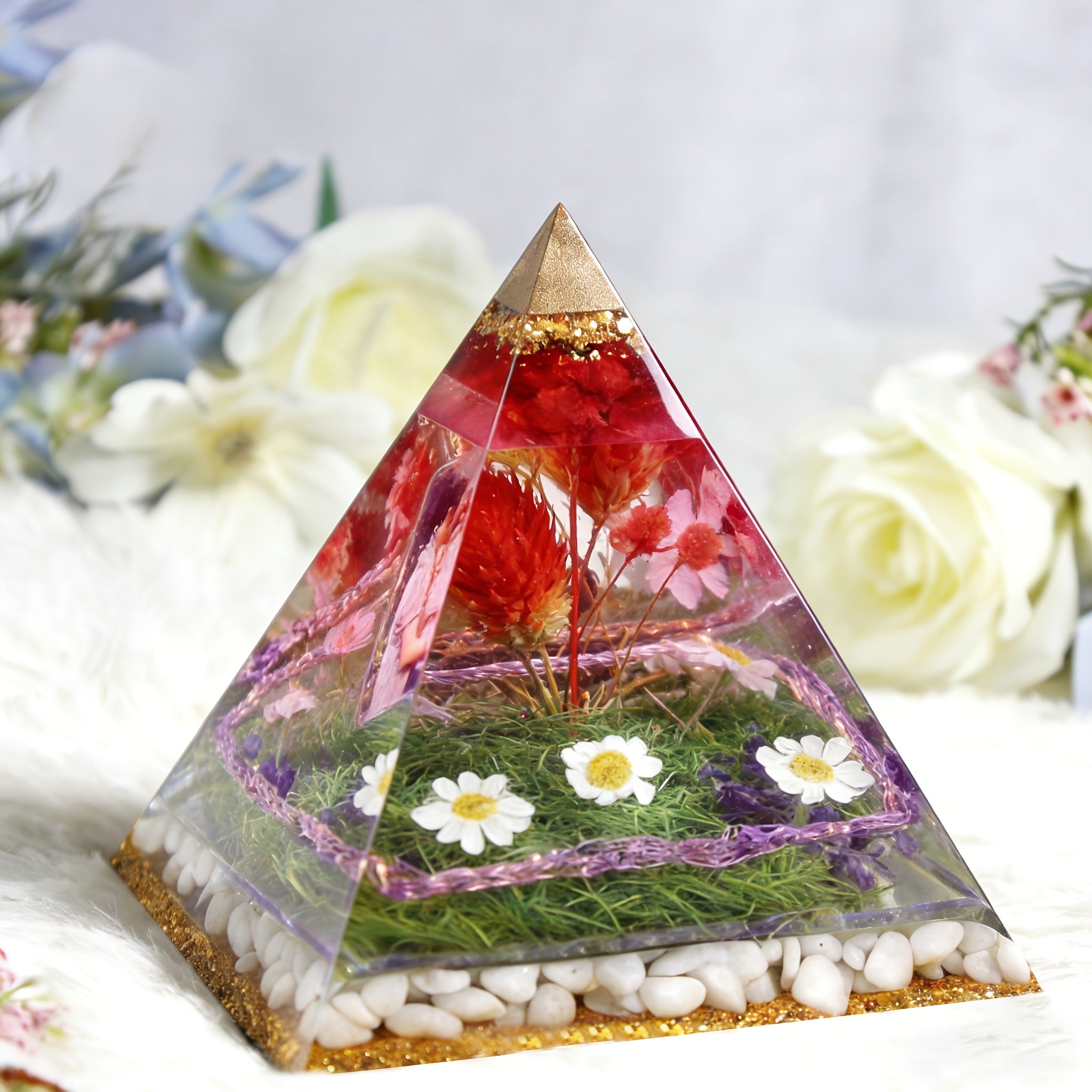 5pc- Pyramid resin molds of va - đánh giá và giá Resin Mold Jewelry