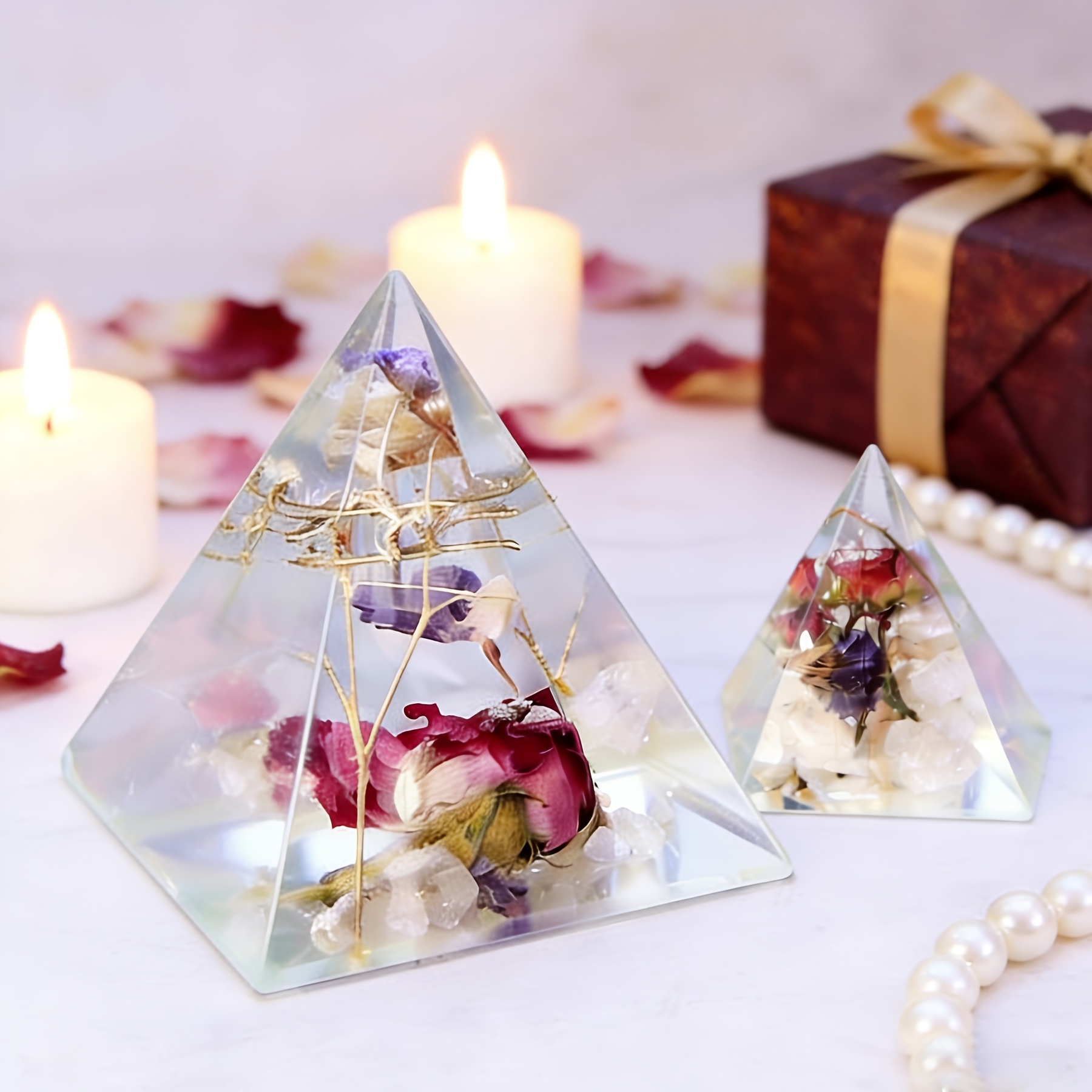 5pc- Pyramid resin molds of va - đánh giá và giá Resin Mold Jewelry