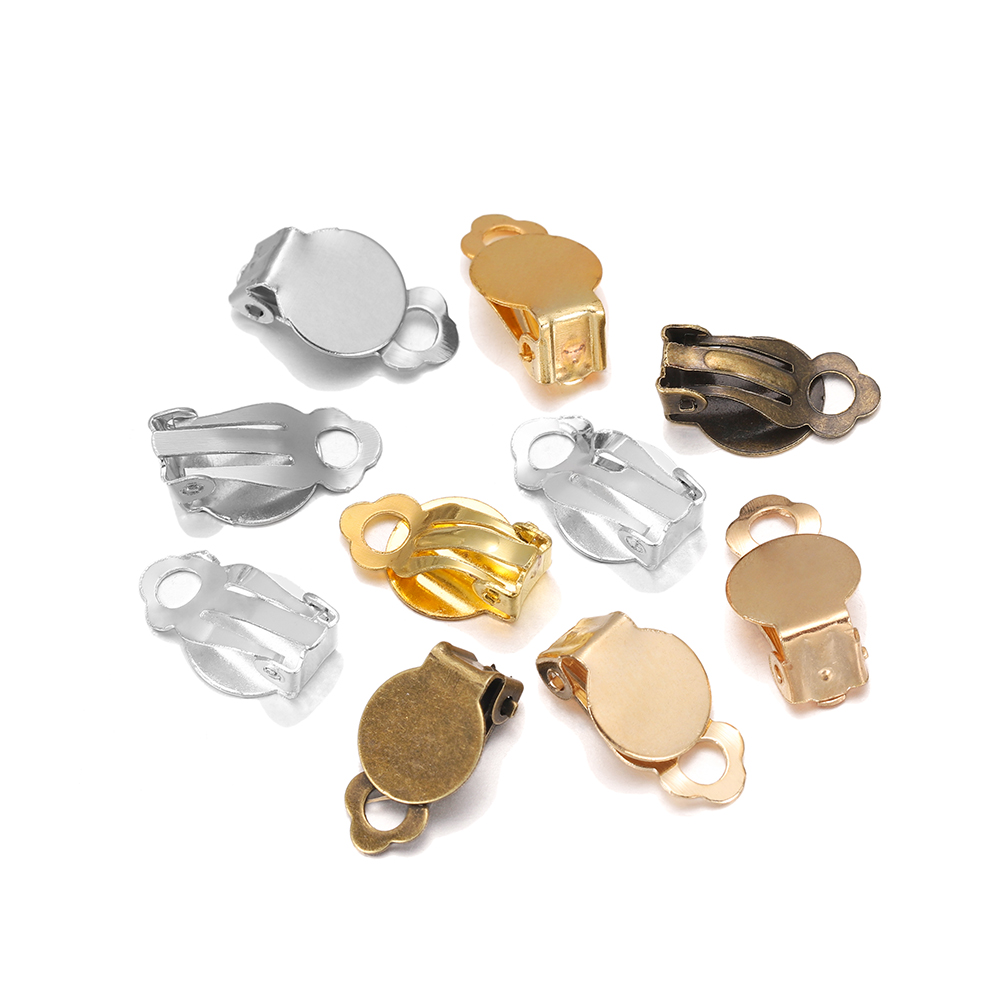 50pcs/Lot 10mm Meatl Ear Clips - đánh giá và giá Jewelry Making Set
