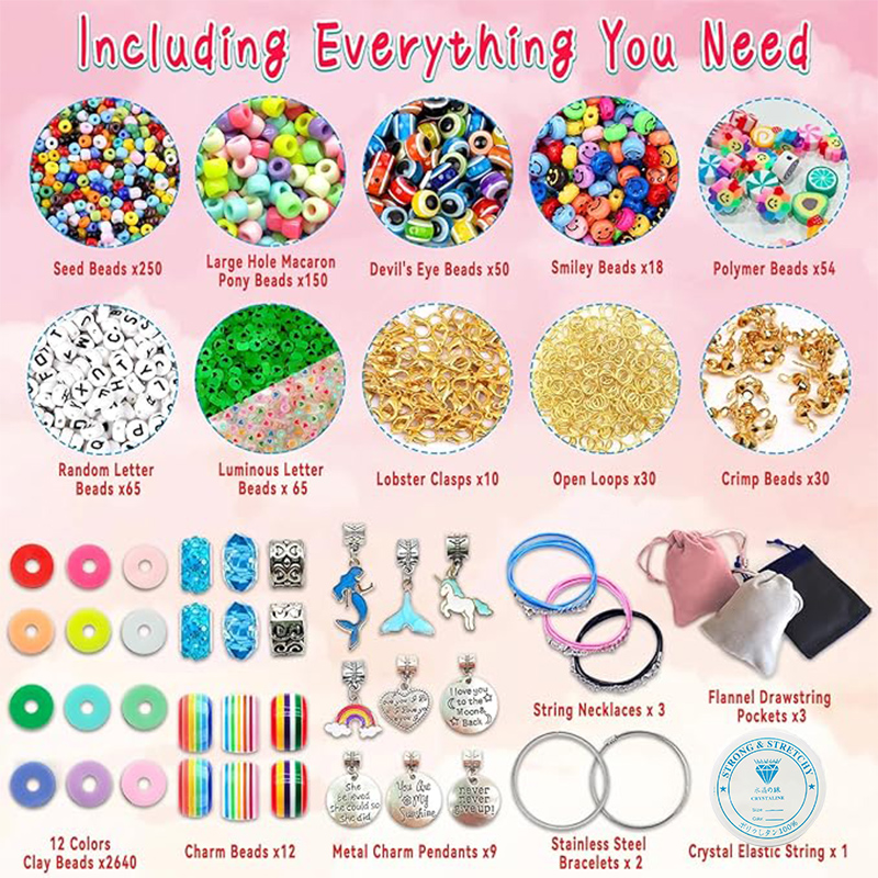 3400pcs Beads Charms Jewelry M - đánh giá và giá Jewelry Making For Kids
