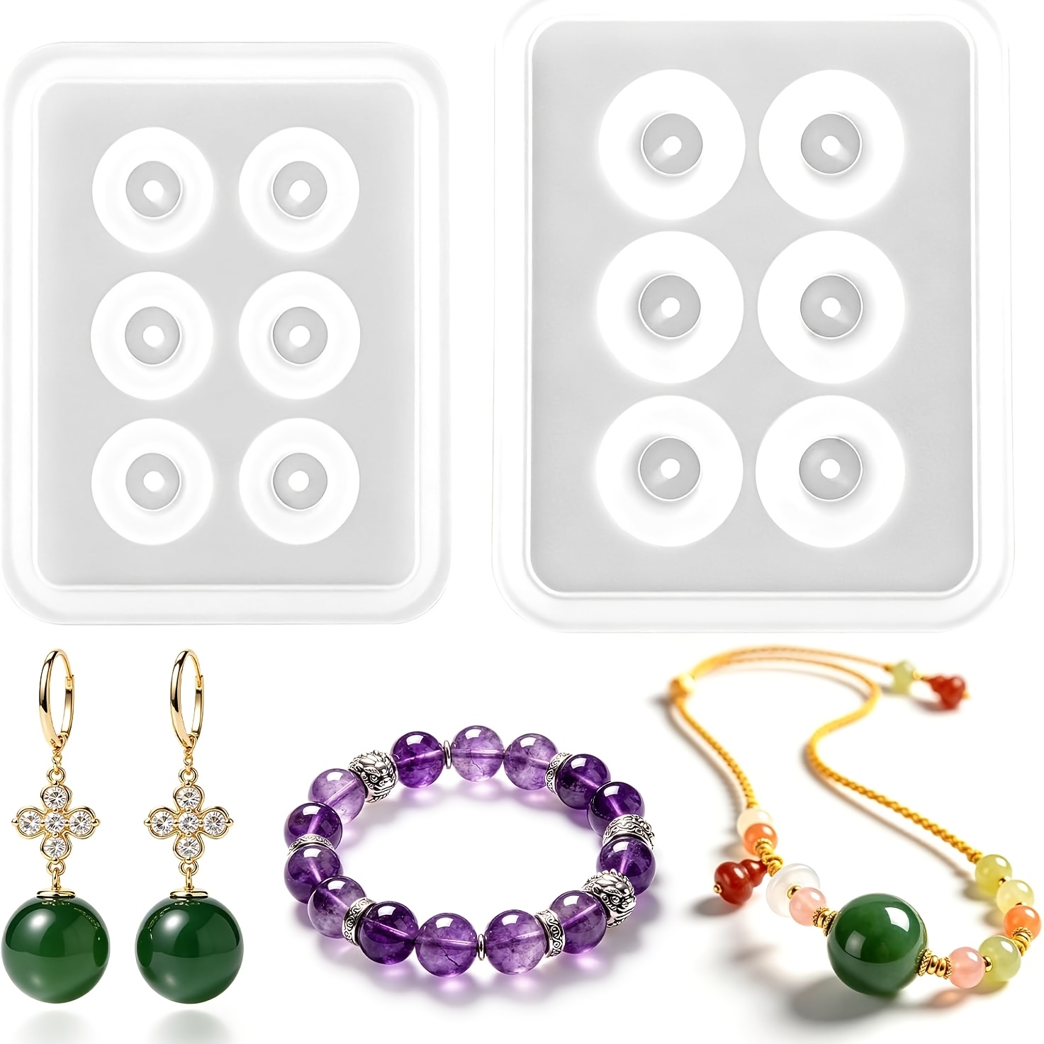 Two perforated spherical silic - đánh giá và giá Resin Mold Jewelry
