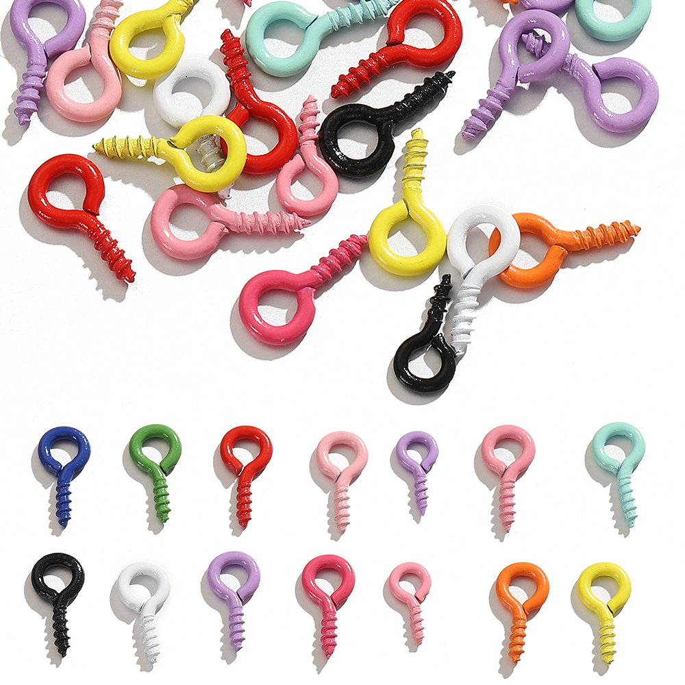100pcs Color Small Spiral Shee - đánh giá và giá Jewelry Making Metal
