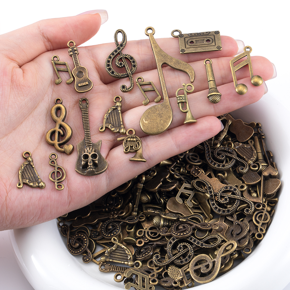 50g Alloy Retro Musical Note S - đánh giá và giá Jewelry Making Notes