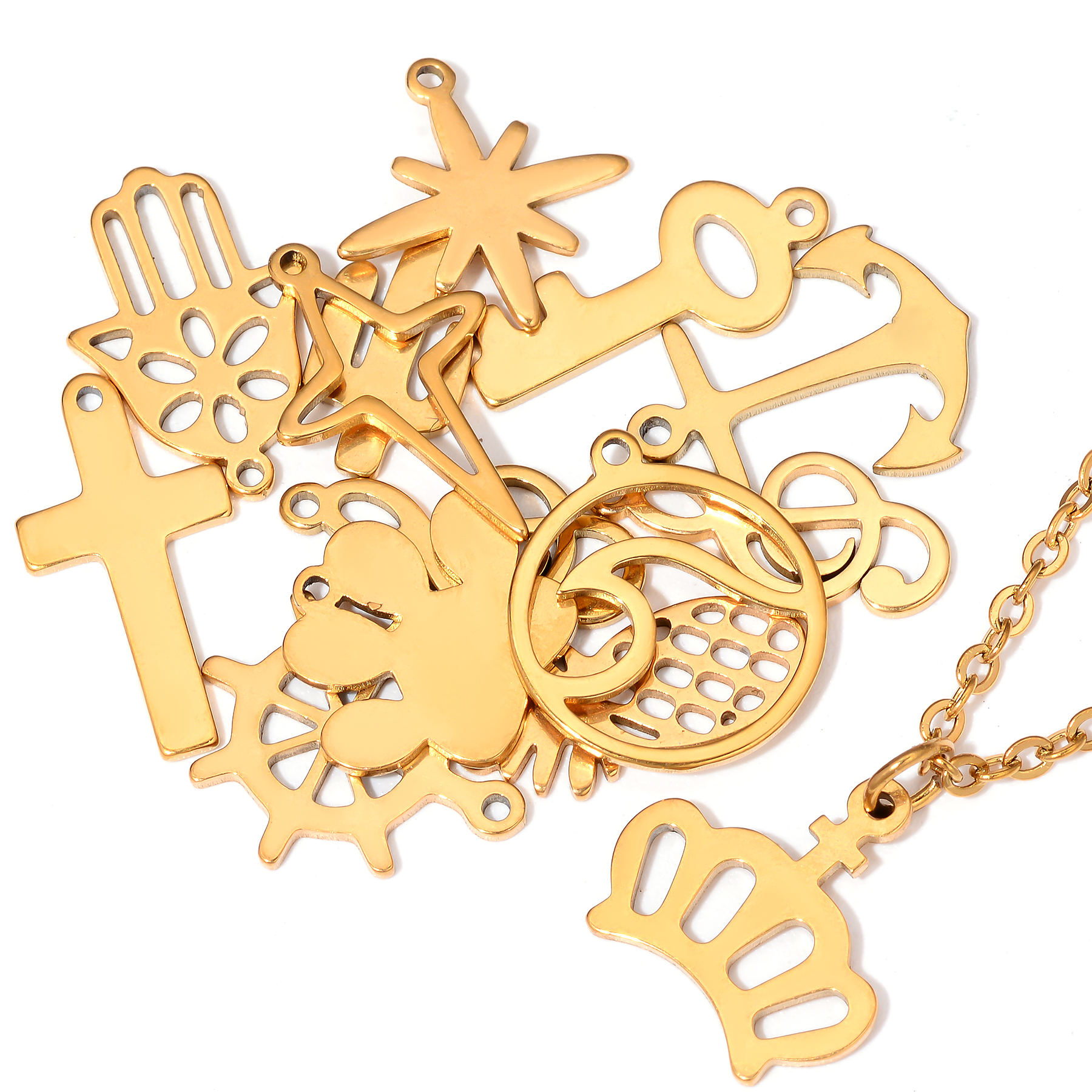 10pcs Stainless Steel Anchor P - đánh giá và giá Jewelry Making Notes