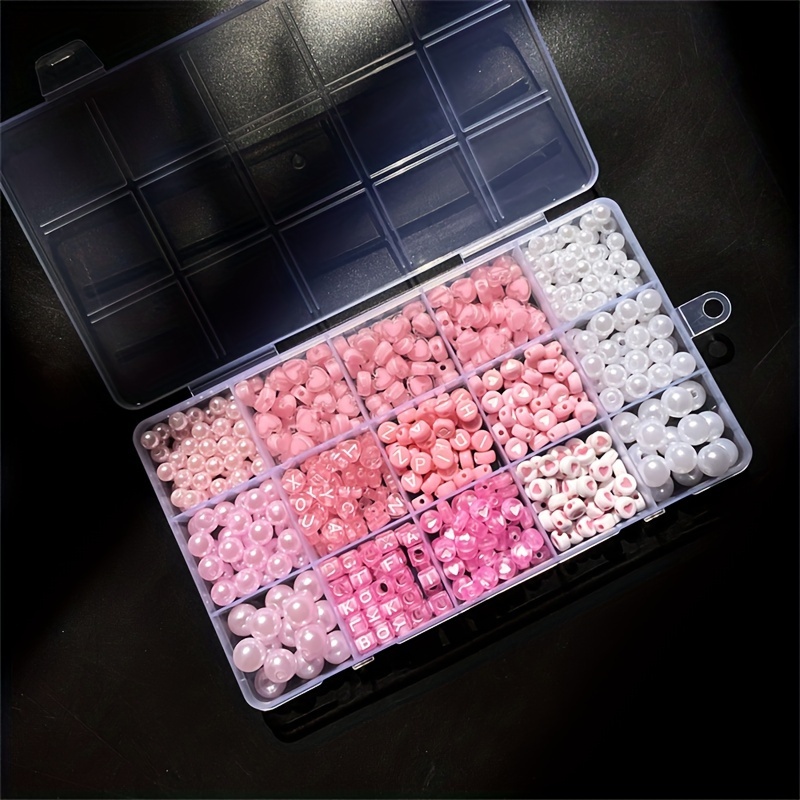 10-piece pink alphabet box, ac - đánh giá và giá Jewelry Making Box