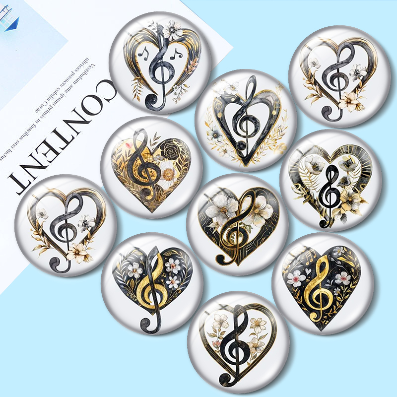 Music Note  Heart 12/18/20/25m - đánh giá và giá Jewelry Making Notes