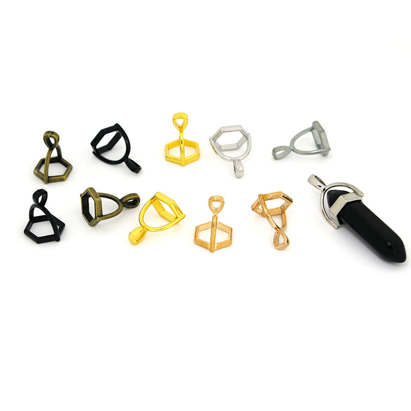 20Pcs Hexagonal Gemstone Cap N - đánh giá và giá Jewelry Making Metal