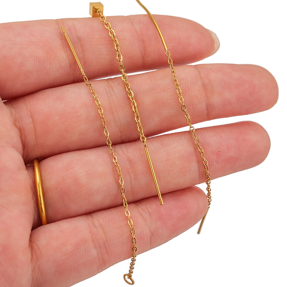 10pcs Stainless Steel Long Ear - đánh giá và giá Jewelry Making Thread