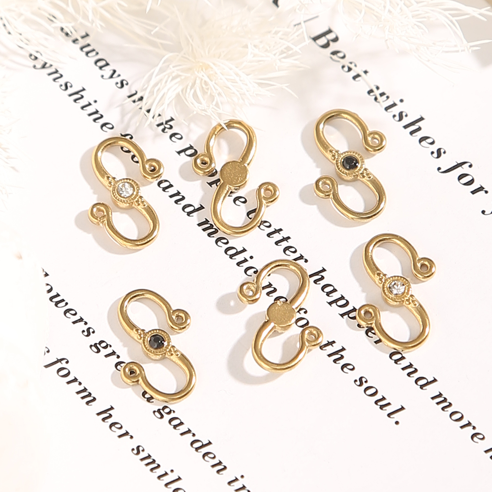 6PCS 18K Gold Plated S Shaped  - đánh giá và giá Jewelry Making Supplies Wholesale