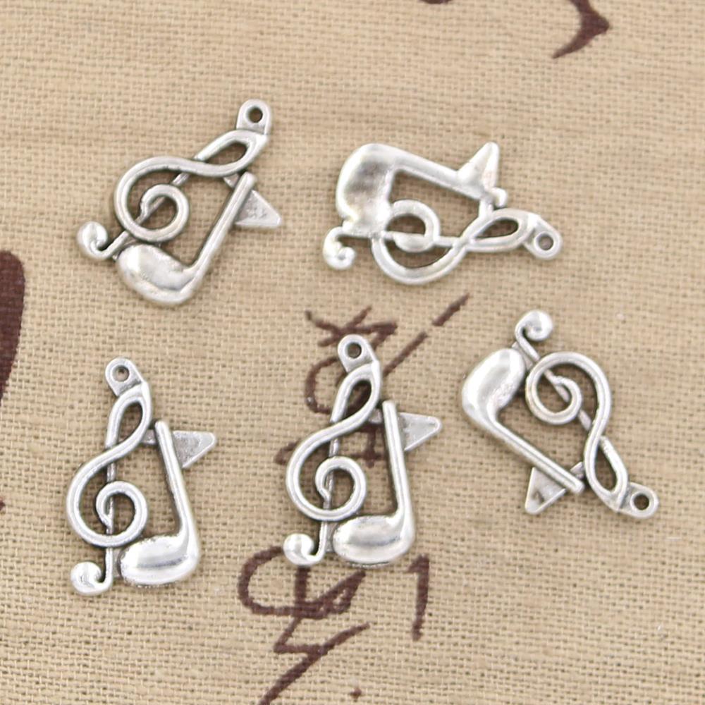25pcs Charms Musical Note 21x1 - đánh giá và giá Jewelry Making Notes