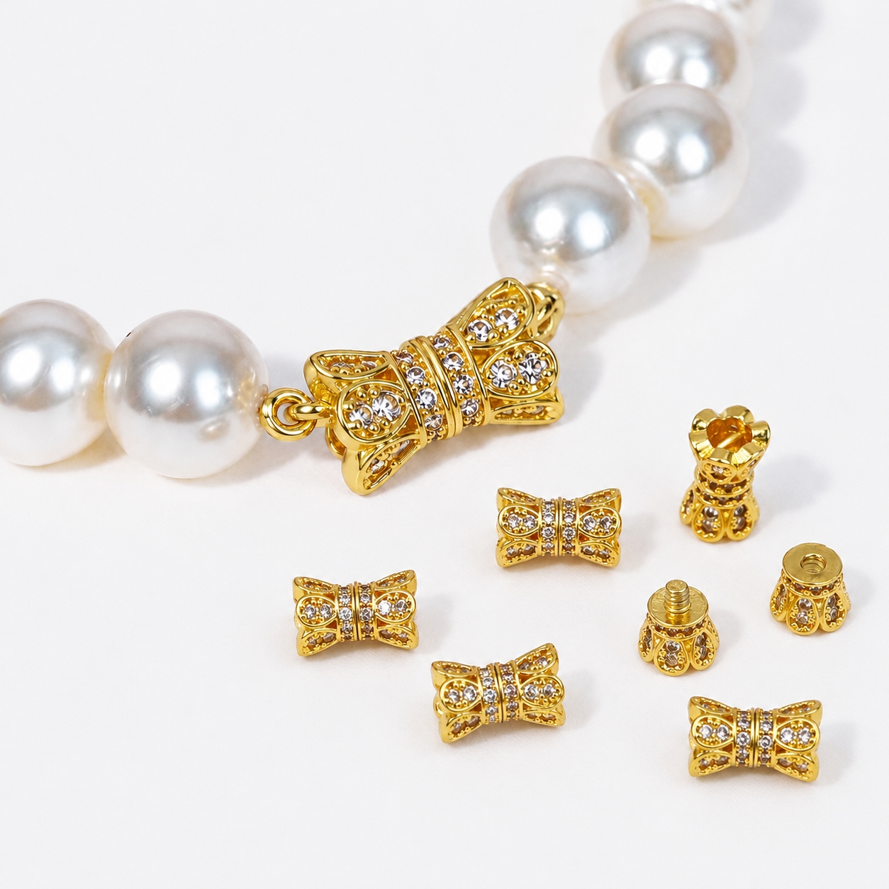 2pcs 18K Gold Plated Cubic Zir - đánh giá và giá Jewelry Making Metal