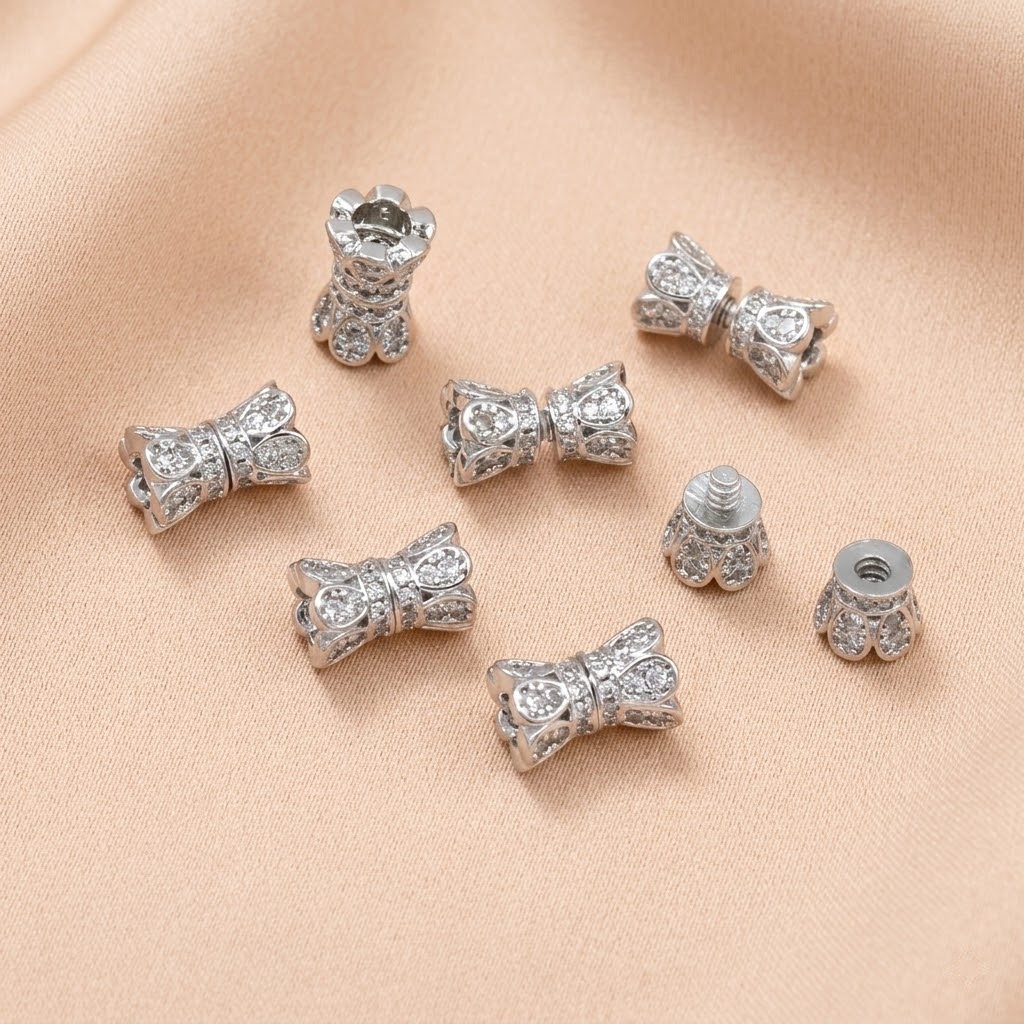 2pcs 18K Gold Plated Cubic Zir - đánh giá và giá Jewelry Making Metal