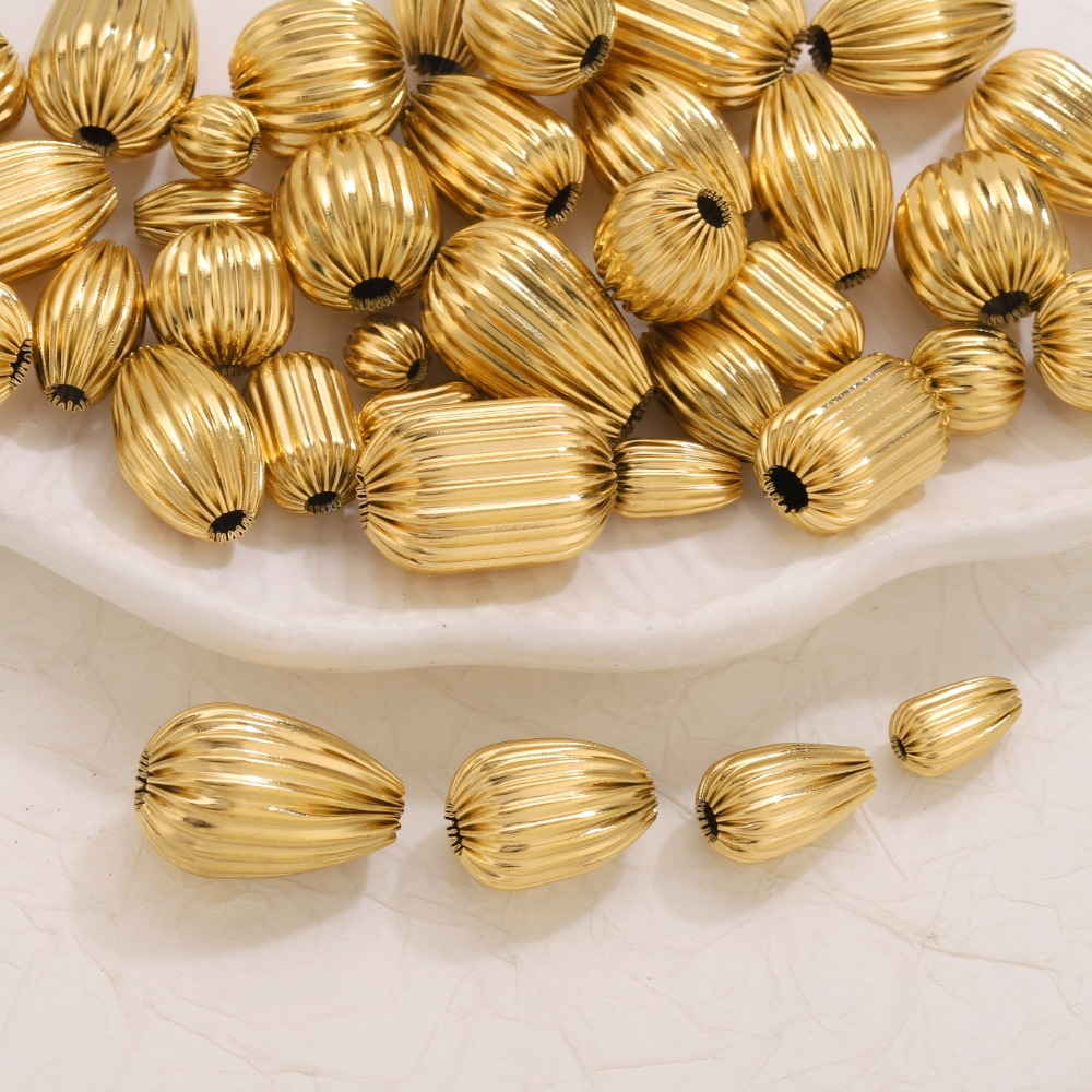 5PCS Stainless Steel 18K Gold  - đánh giá và giá Jewelry Making Supplies Wholesale