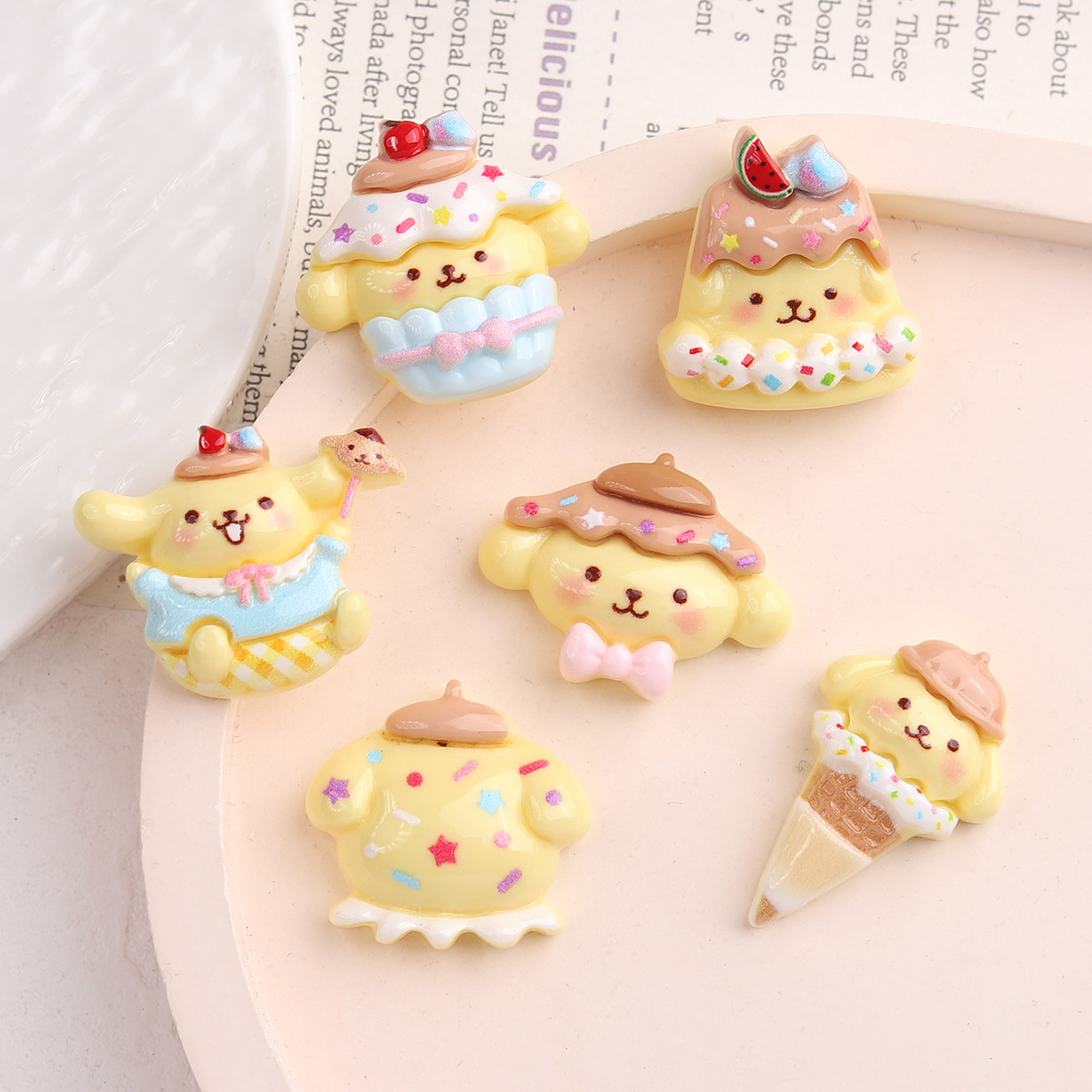 10 Pcs New Kawaii Cartoon Cake - đánh giá và giá Jewelry Making For Kids