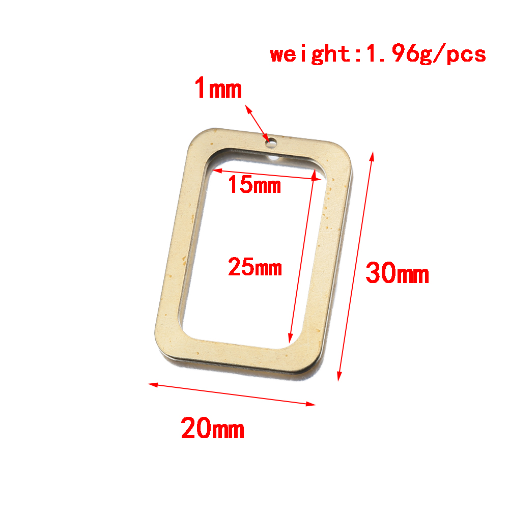 10Pcs Raw Brass Rectangle Holl - đánh giá và giá Resin Mold Jewelry
