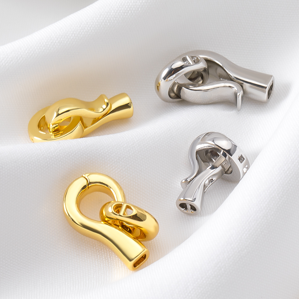 2pcs 4pcs 18K Gold Plated Bras - đánh giá và giá Jewelry Making Bead