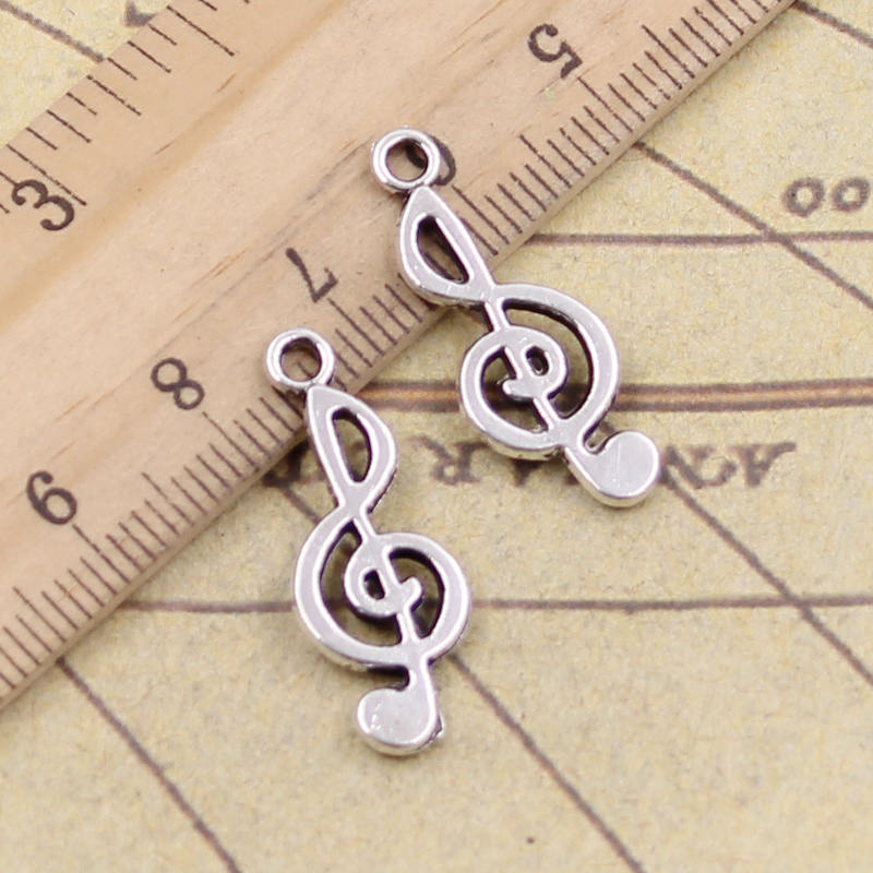 40pcs Charms Musical Note 26x1 - đánh giá và giá Jewelry Making Notes