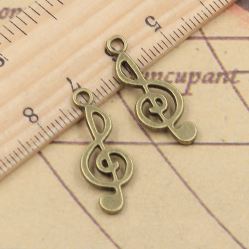40pcs Charms Musical Note 26x1 - đánh giá và giá Jewelry Making Notes