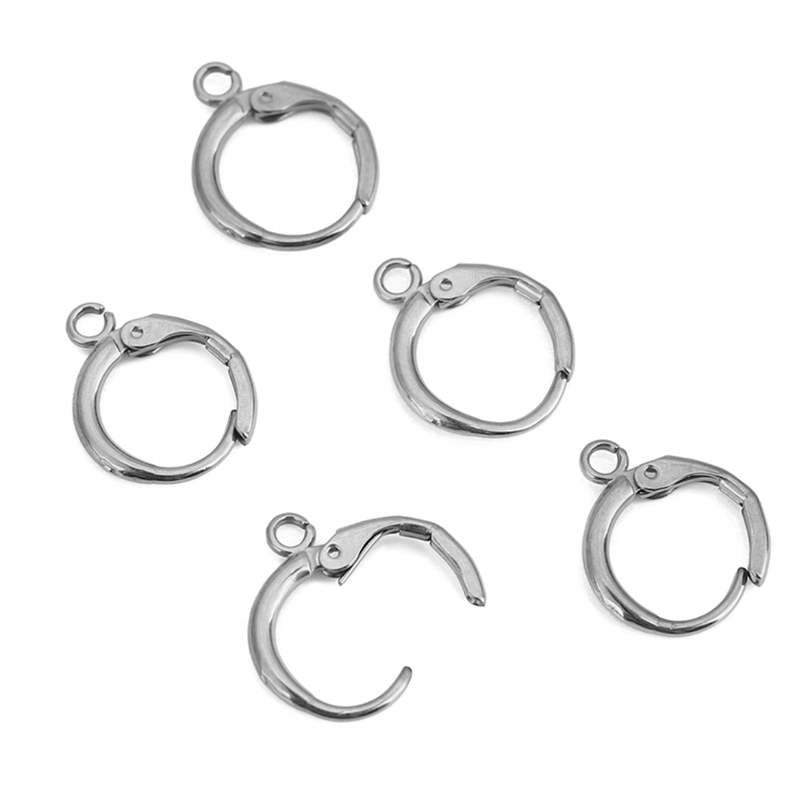 10pcs 12mm Hypoallergenic Earr - đánh giá và giá Jewelry Making Metal