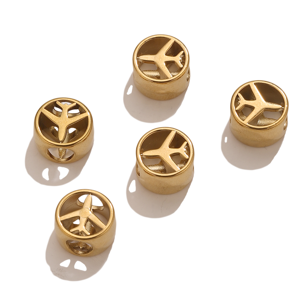 5PCS 18K Gold Plated Airplane  - đánh giá và giá Jewelry Making Supplies Wholesale