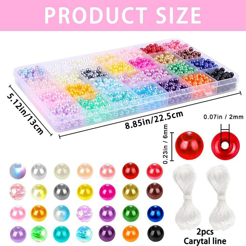 1680PCS Pearl Beads Kit 28 Col - đánh giá và giá Jewelry Making For Kids