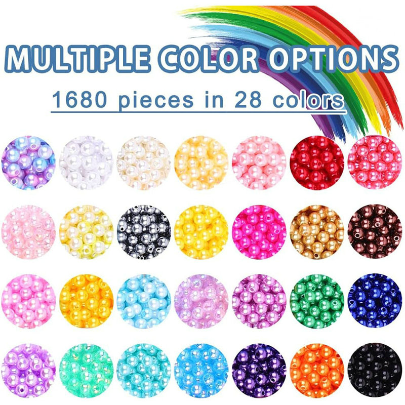 1680PCS Pearl Beads Kit 28 Col - đánh giá và giá Jewelry Making For Kids