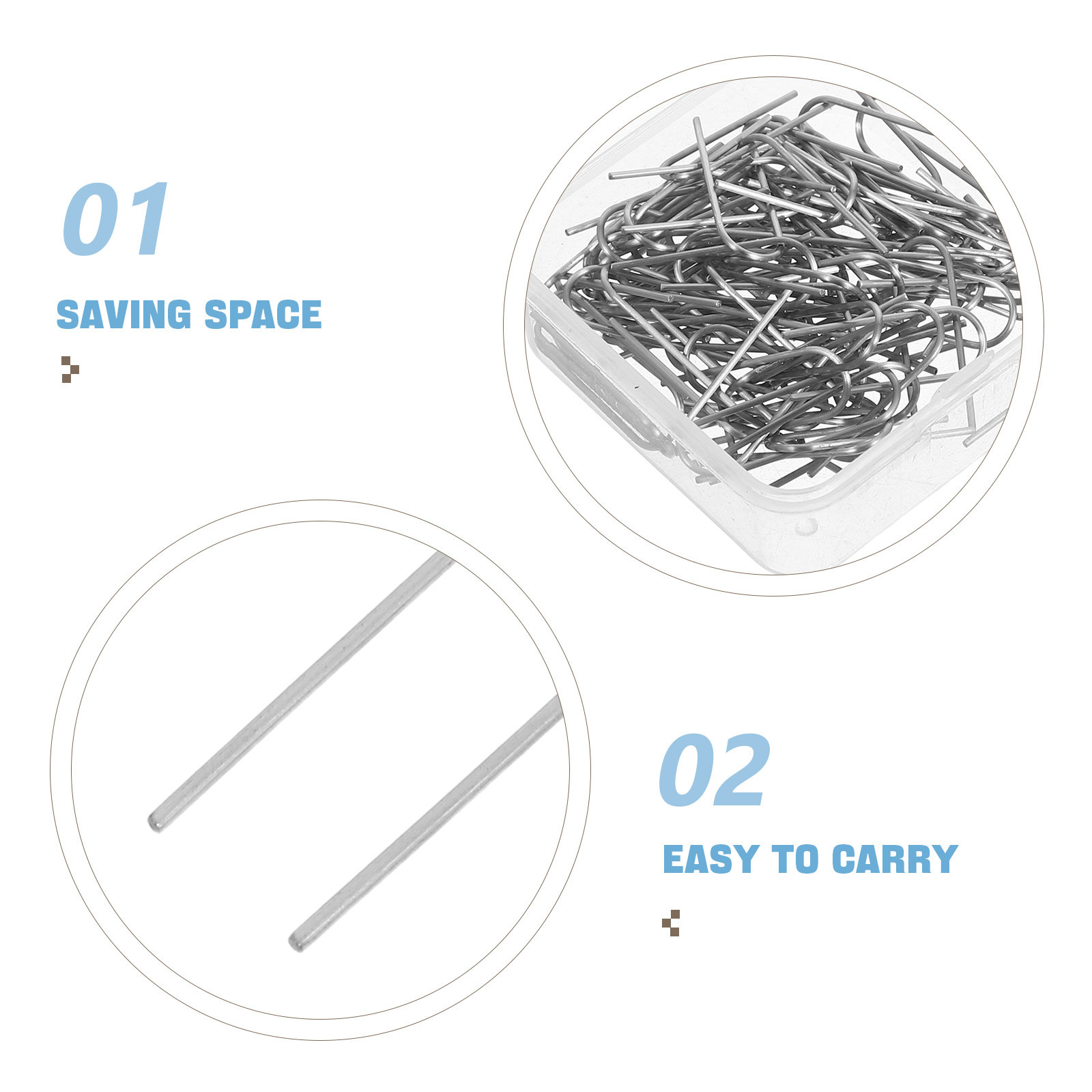60Pcs Nichrome U Hooks Jump Ri - đánh giá và giá Jewelry Making Box