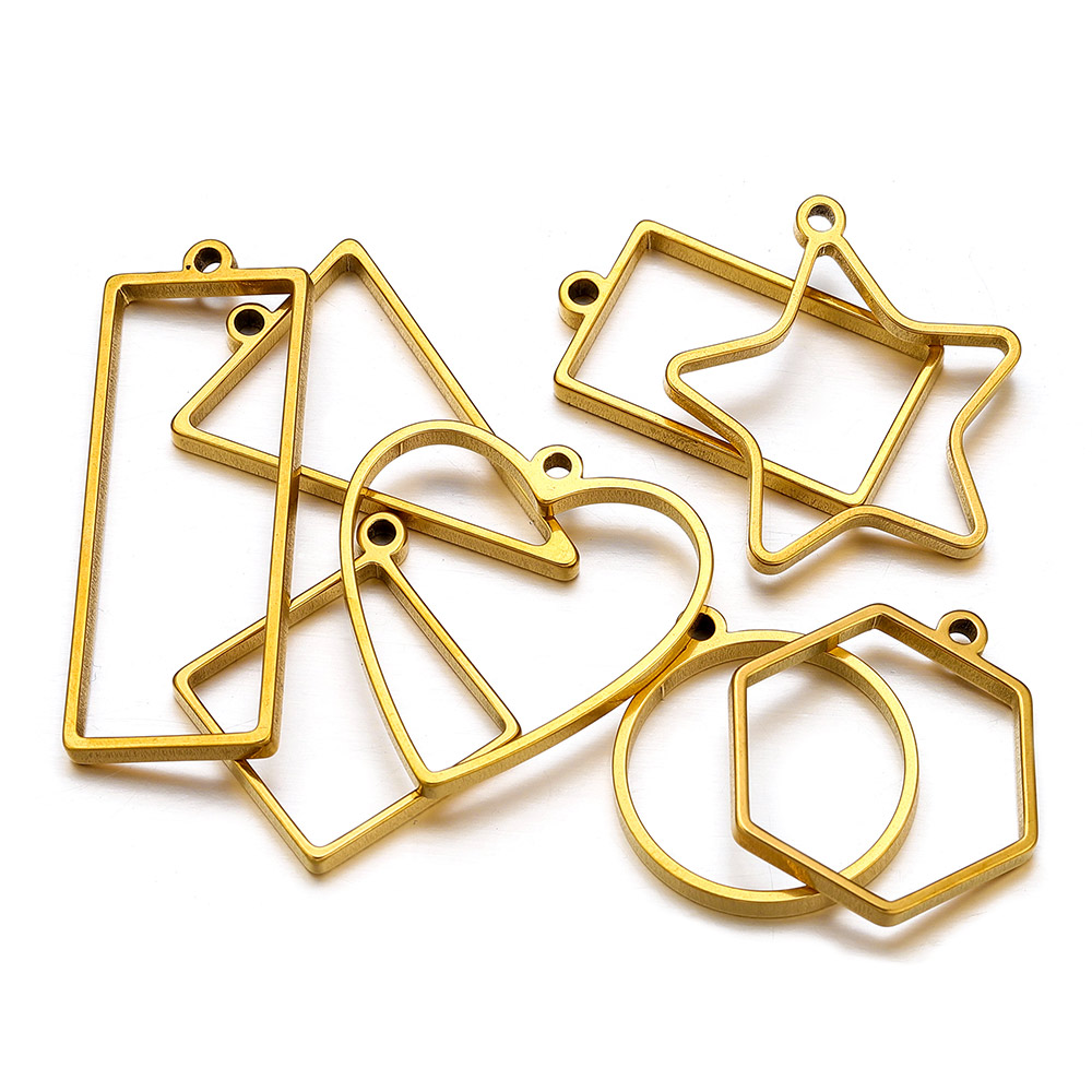 10pcs Stainless Steel Geometri - đánh giá và giá Resin Mold Jewelry