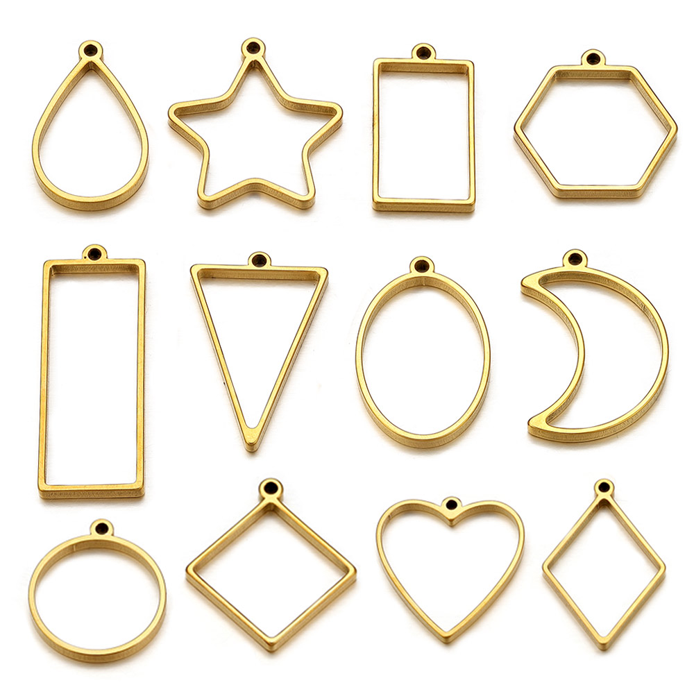 10pcs Stainless Steel Geometri - đánh giá và giá Resin Mold Jewelry