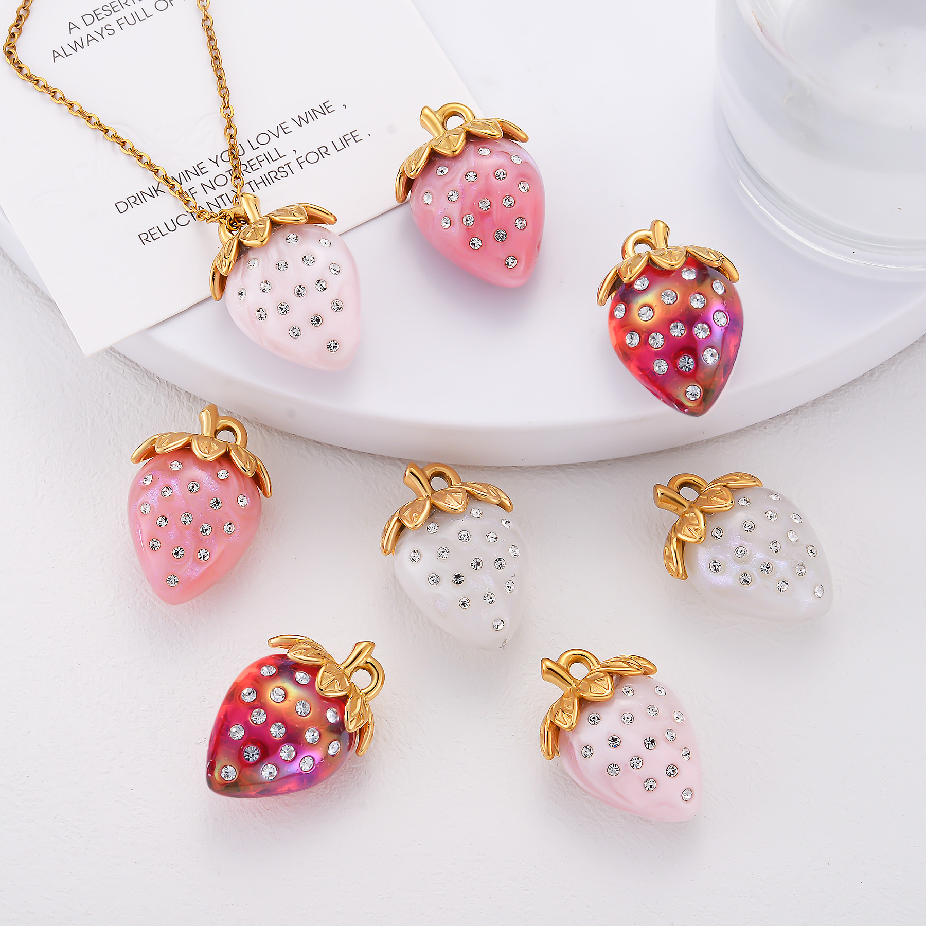 4Pcs/lot Acrylic Rhinstone Str - đánh giá và giá Jewelry Making Supplies Wholesale