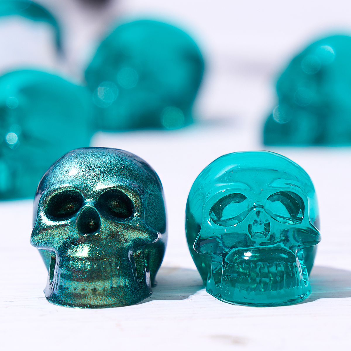 Halloween Ornament Mini Skull  - đánh giá và giá Resin Mold Jewelry