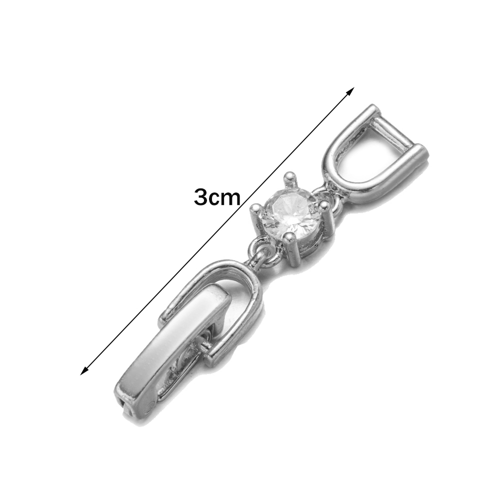 5pcs White Gold Plated Crystal - đánh giá và giá Jewelry Making Set