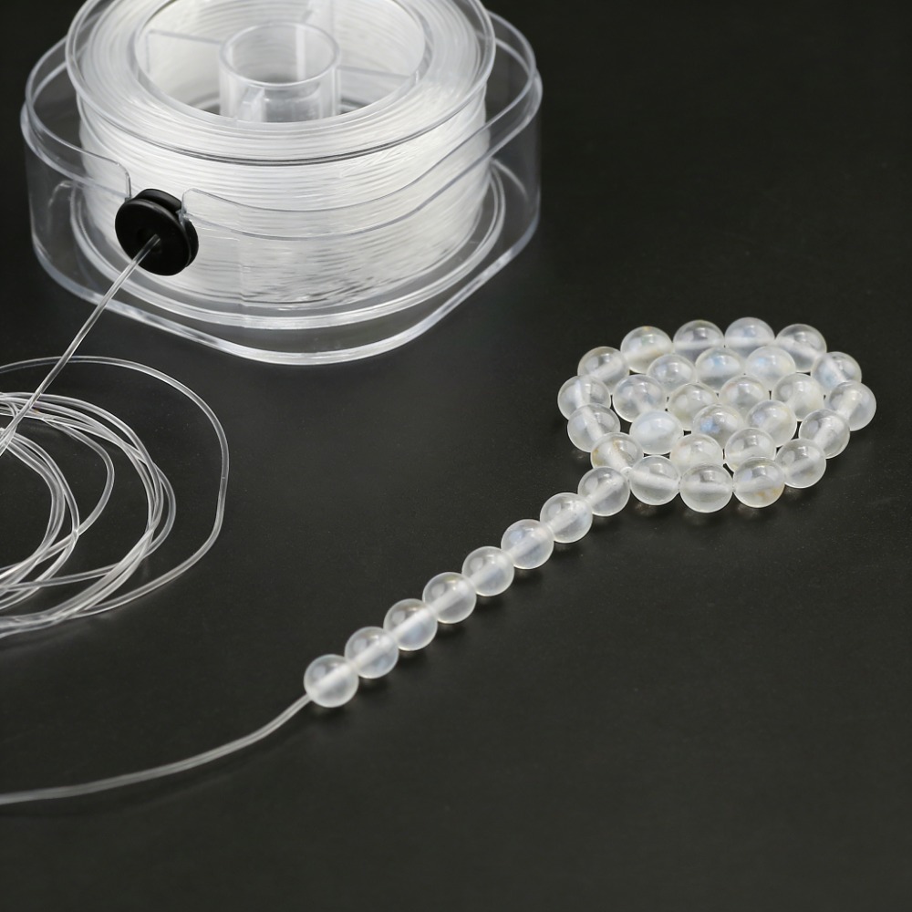 0.5-1mm White Elastic Crystal  - đánh giá và giá Jewelry Making Thread